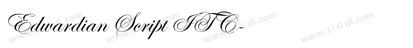 Edwardian Script ITC字体转换
